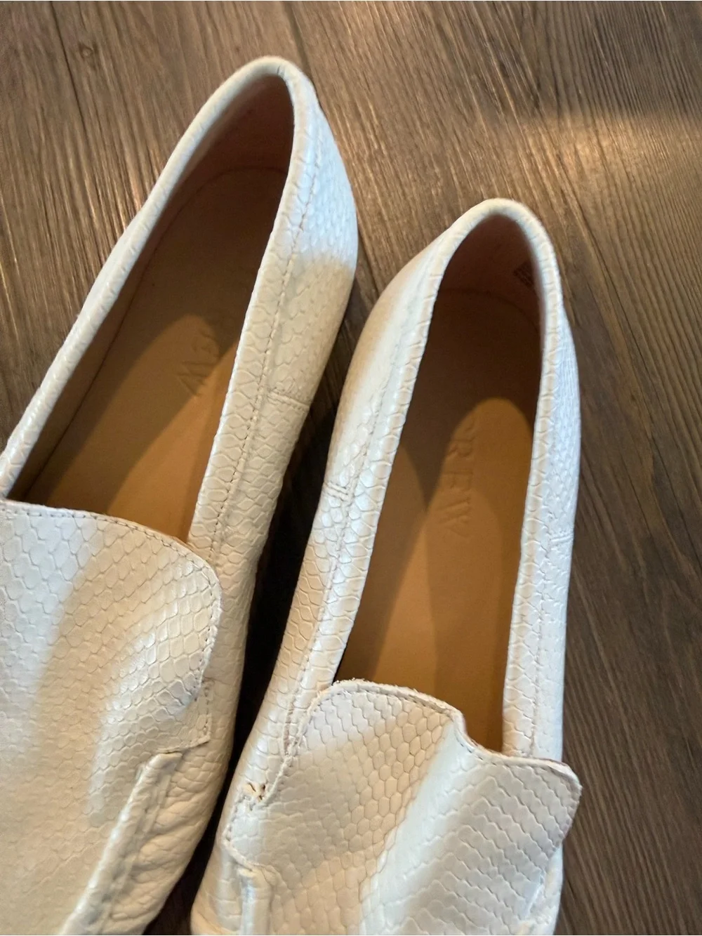 J crew Snake Embossed Classic Loafers Size 8.5